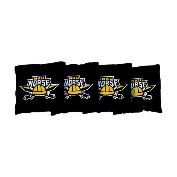 slide 2 of 3, Northern Kentucky Norse Black Cornhole Bags All-Weather Resin Filled