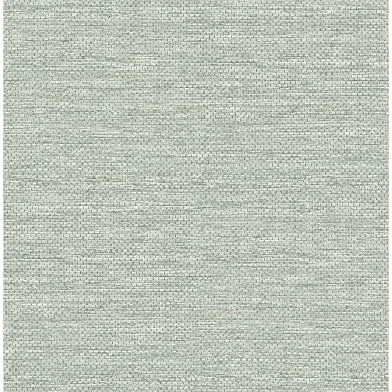 A-Street Prints Malin Seafoam Faux Grasscloth Wallpaper