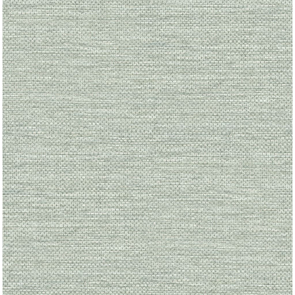 A-Street Prints Malin Seafoam Faux Grasscloth Wallpaper