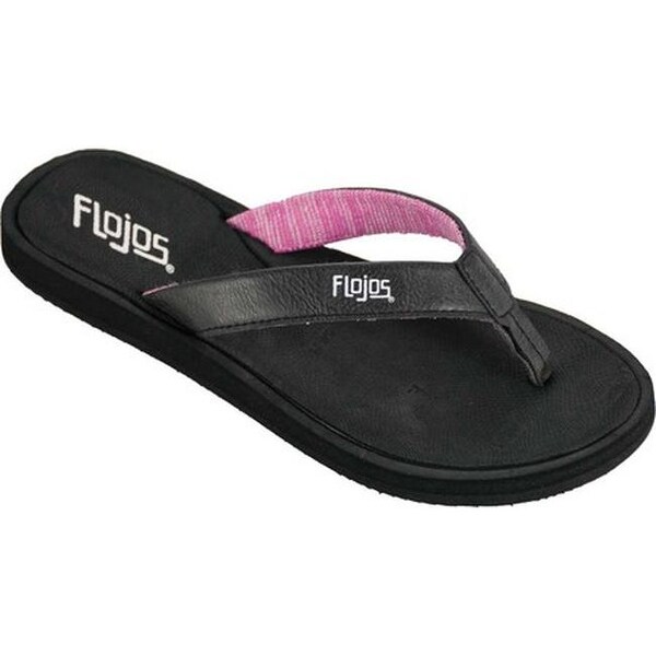 Shop Flojos Women's Mia Thong Sandal Charcoal Tumble Polyurethane - Free Shipping On Orders Over 
