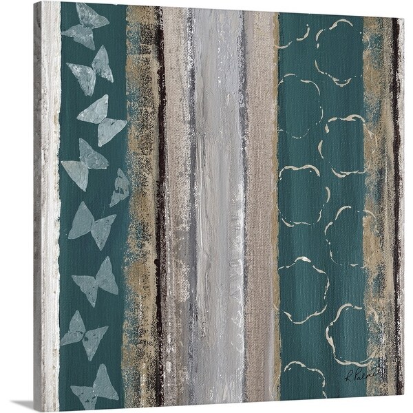 "Lines and Shapes In Gray I" Canvas Wall Art