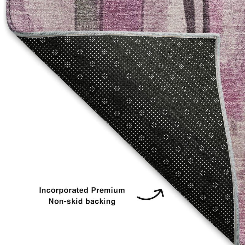 Premium Washable Super Soft Modern Stripe Mayfield Rug