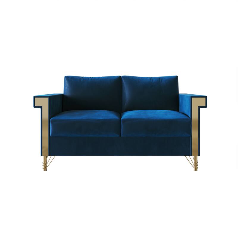 CraftPorch Luxurious Velvet Upholstered 3-Piece Living Room Set
