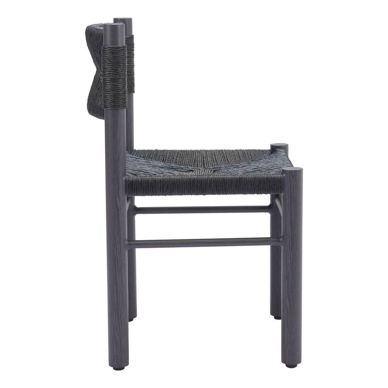 Iska Dining Chair Black - Black