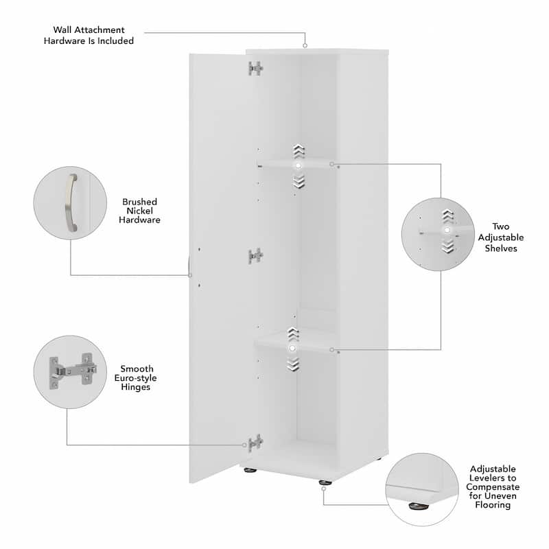 Universal Narrow Linen Tower with Door by Bush Business Furniture