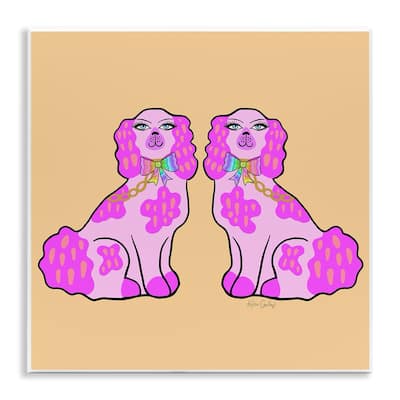 Stupell Funky Glam Pooches Wall Plaque Art Design By Katie Conley