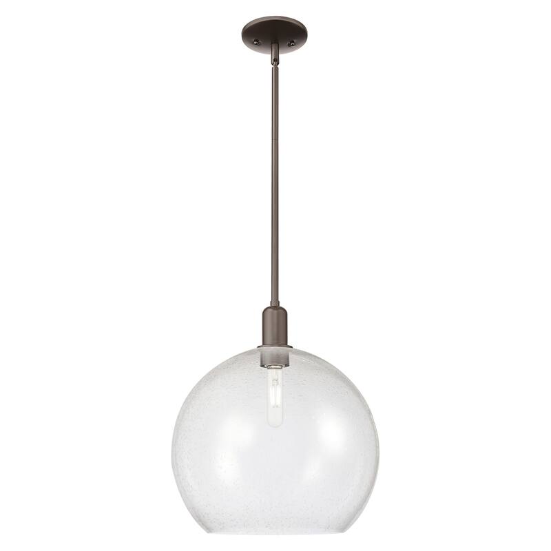 Innovations Lighting Endless Possibilities Arcadia - Athens - 1 Light 14" Stem Hung Mini Pendant - Oil Rubbed Bronze/Seedy
