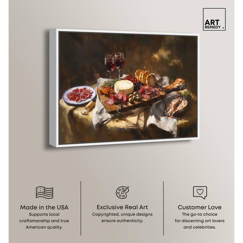 Art of Charcuterie Canvas by Art Remedy