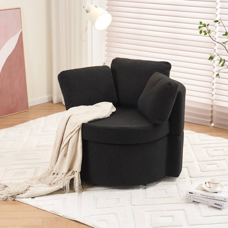 Multifunctional Teddy Fabric Chair for Living Room