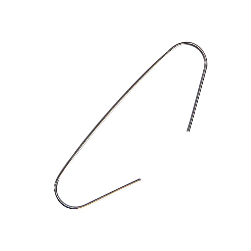 200-Count Holiday Decor Gift Collections Silver Ornament Hooks 2.5"
