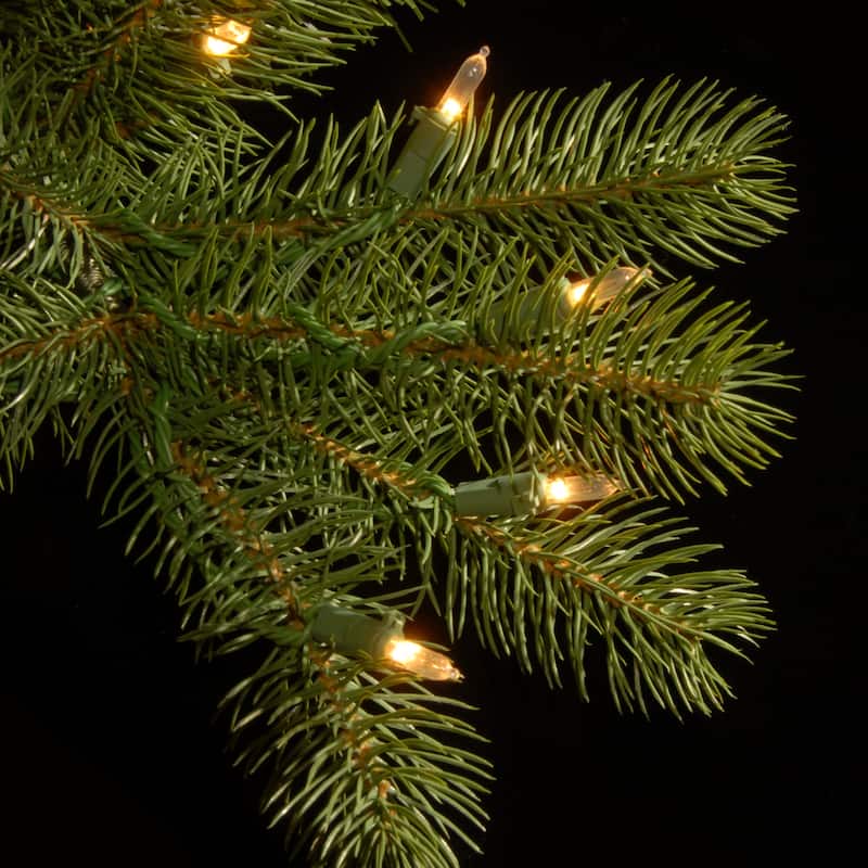 National Tree Company 6.5 ft. Downswept Douglas Slim Tree with Dual Color LED Lights - 6.5 Foot