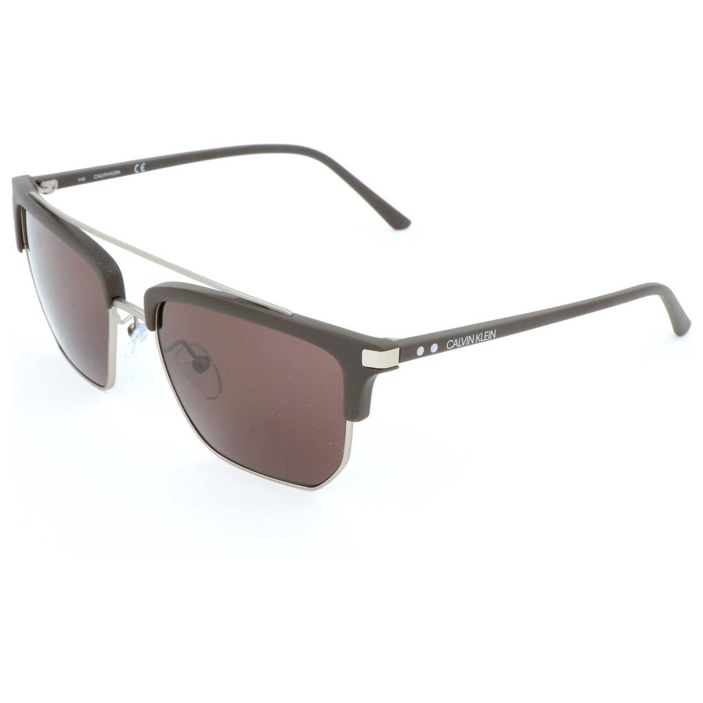 Calvin Klein Man 54mm Matte Dark Brown Sunglasses CK19301S-201-54