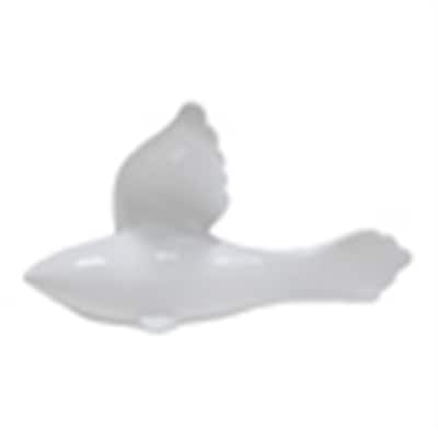 Ceramic Bird Wht Glossy Finish- A