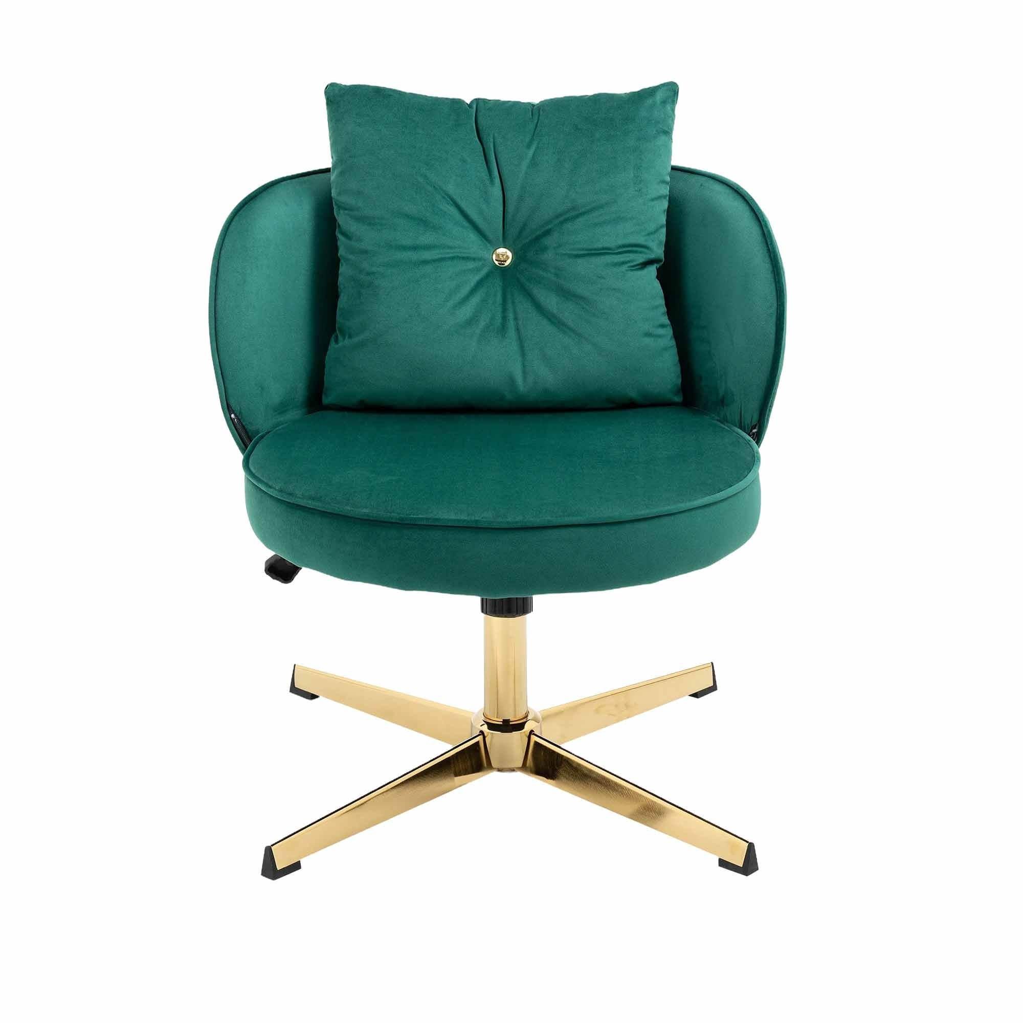 Emerald green vanity chair discount