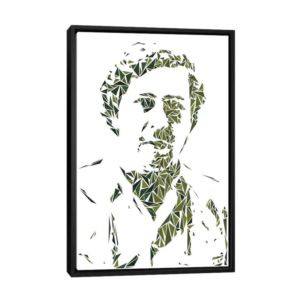 iCanvas "Pablo Escobar" by Cristian Mielu Framed Canvas Print