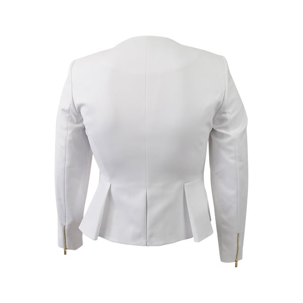 calvin klein women's white blazer