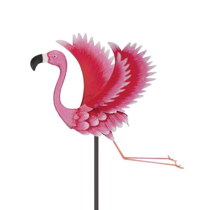 Bird Jiggly Stake - Flamingo