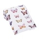 preview thumbnail 3 of 6, Lambs & Ivy Butterfly Dreams Ultra-Soft Fleece/Faux Shearling Baby Blanket