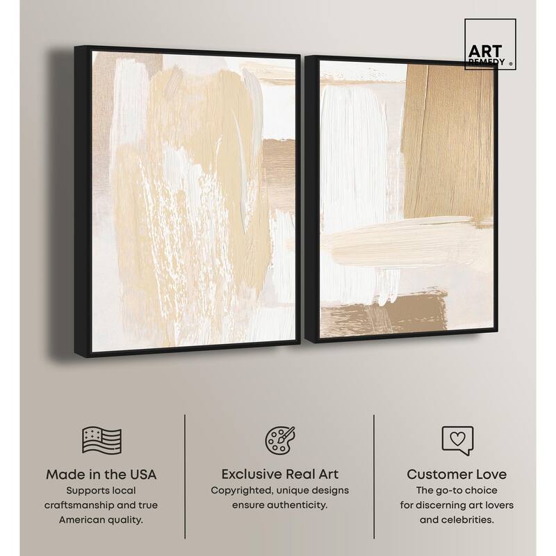 Tactile Textures II Canvas Set of 2 by Art Remedy