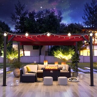 Patio Gazebo with Removable Sun Shade Canopy