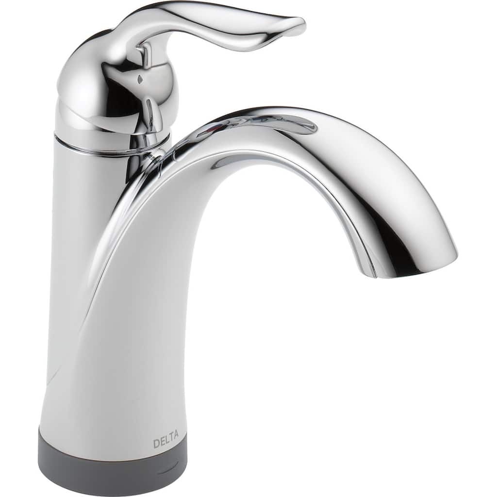 Delta Lahara Single Hole Bathroom Faucet with On/Off Touch and