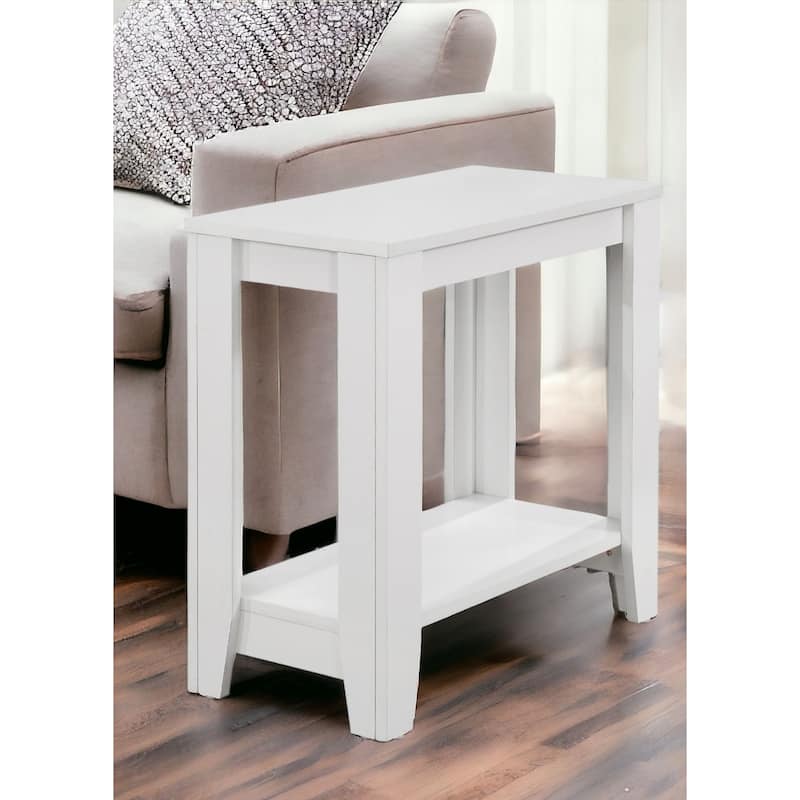 22 Inch End Table with Shelf for Living Room Bedroom or Entryway - 23.75” x 11.75” x 22”