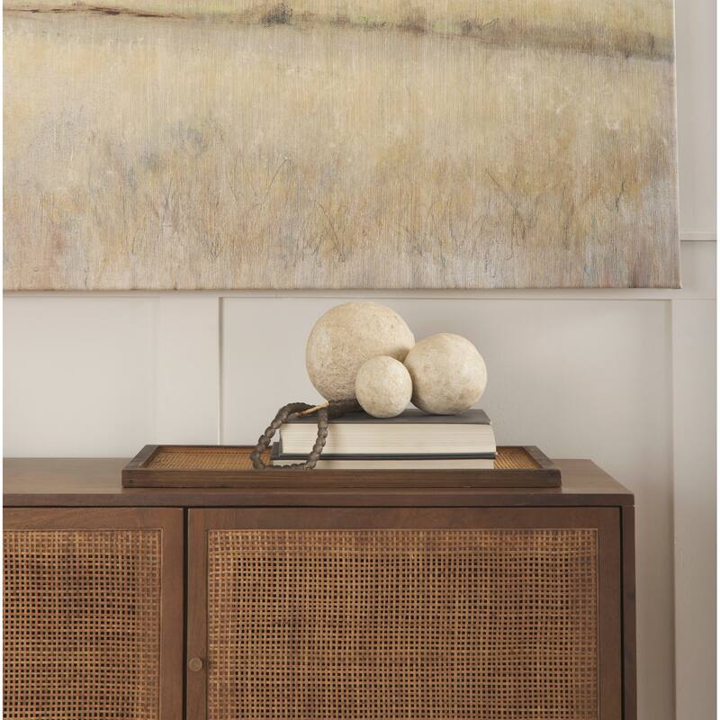 Sunita Beige Paper Mache Orbs (Set of 3)