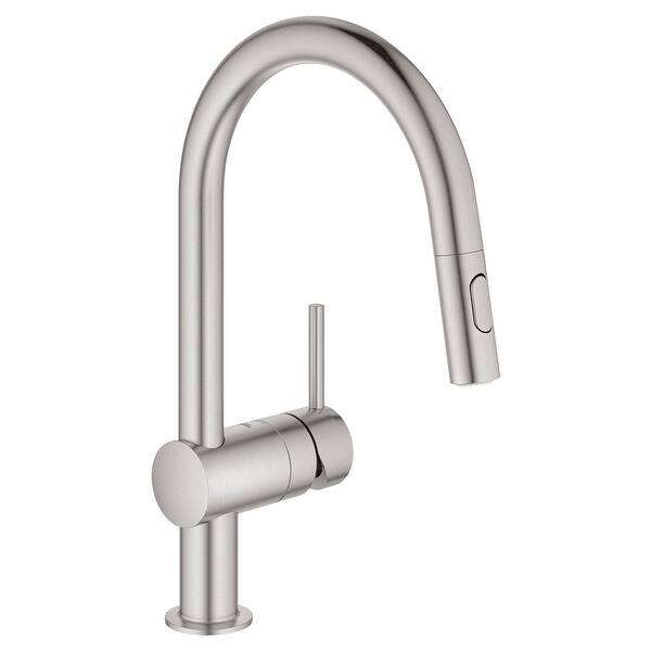 Grohe 31 378 3 Minta 1 75 Gpm Single Hole Pull Down Kitchen Faucet Today