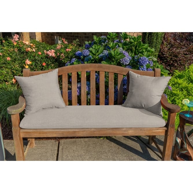 Sunbrella® Solid Fabric 1-Piece Indoor/Outdoor Square Throw Pillow, 18"W x 18"L, Cast Slate