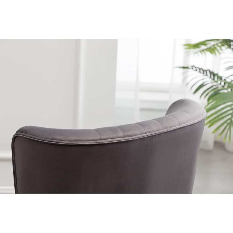 Roundhill Furniture Elon Contemporary Velvet Upholstered Accent Chair