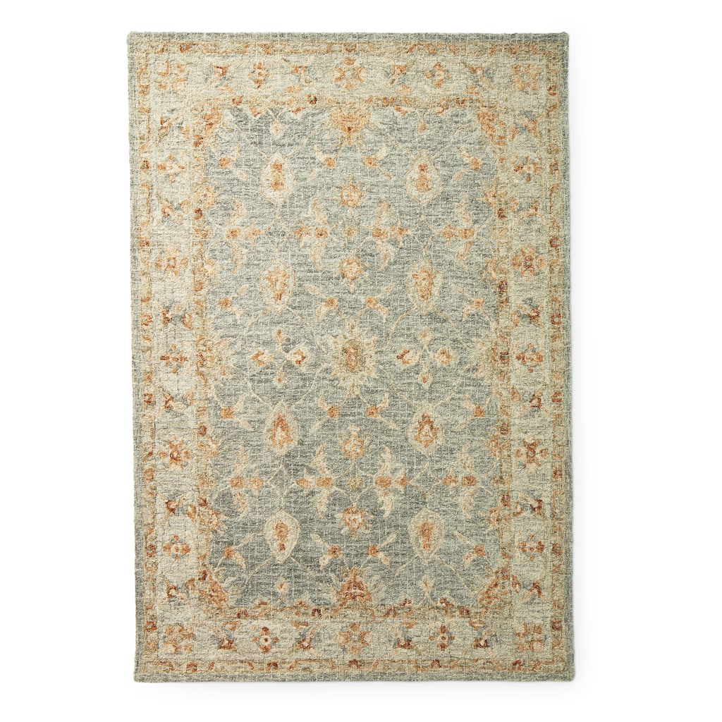 Alexander Home Shabby-Chic Mosaic Spa Hand-hooked 100% Wool Rug