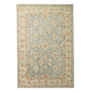 Alexander Home Shabby-Chic Mosaic Spa Hand-hooked 100% Wool Rug