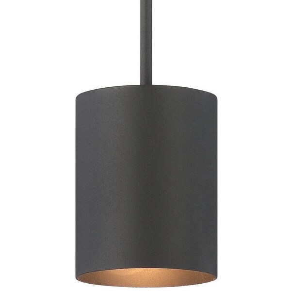 Black cylinder pendant light cheap