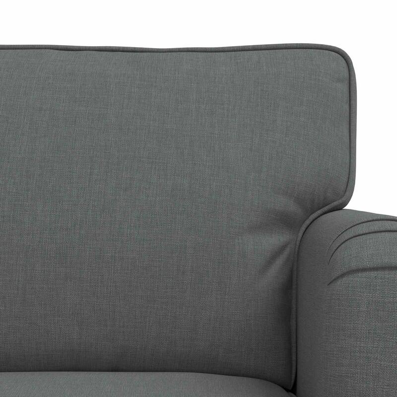 vidaXL Sofa 2 pcs Dark Grey 144 x 80 x 85 cm Fabric