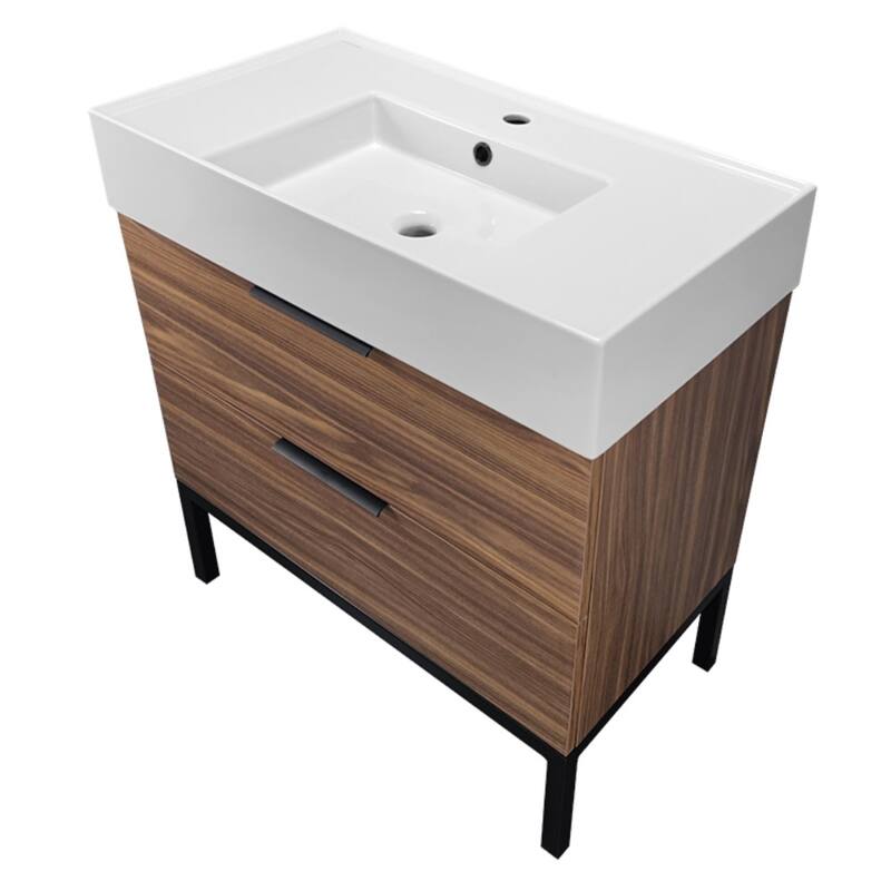 Nameeks Derin-3217 Derin 32" Free Standing Single Basin Vanity Set