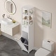 preview thumbnail 6 of 24, VECELO Tilt Out Laundry Hamper Cabinet with Laundry Baskets Hamper Bathroom Storage Cabinet Laundry Cabinet with Drawer