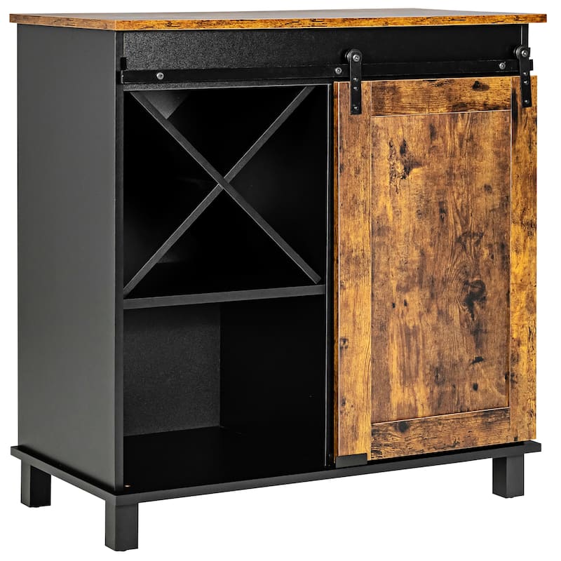 Costway Kitchen Buffet Storage Cabinet Sideboard w/Sliding Barn Door - See Details