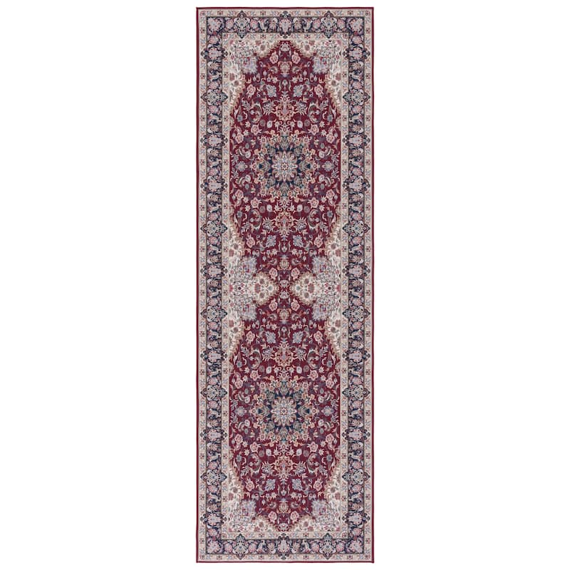 SAFAVIEH Tucson Machine Washable Slip Resistant Aline Traditional Rug