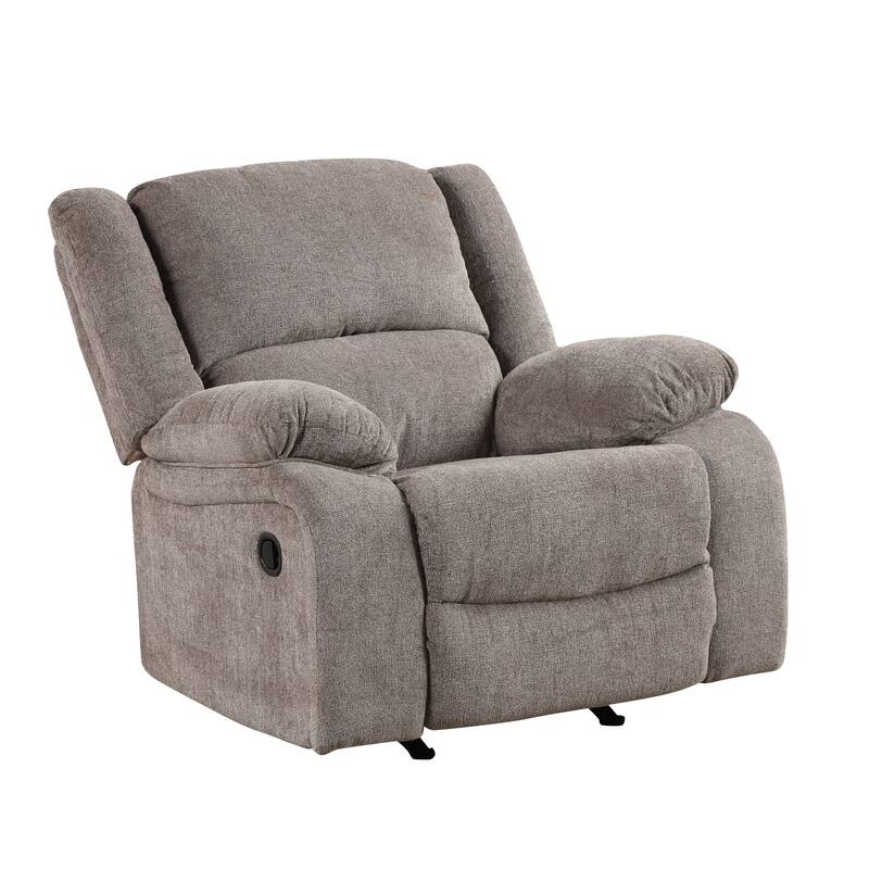 Chasel Transitional Mocha Chenille Recliner