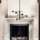 preview thumbnail 1 of 4, 6-Light Modern Matte Black Sputnik Chandelier with Wrought Iron and Clear Glass Accents - W:30.7"