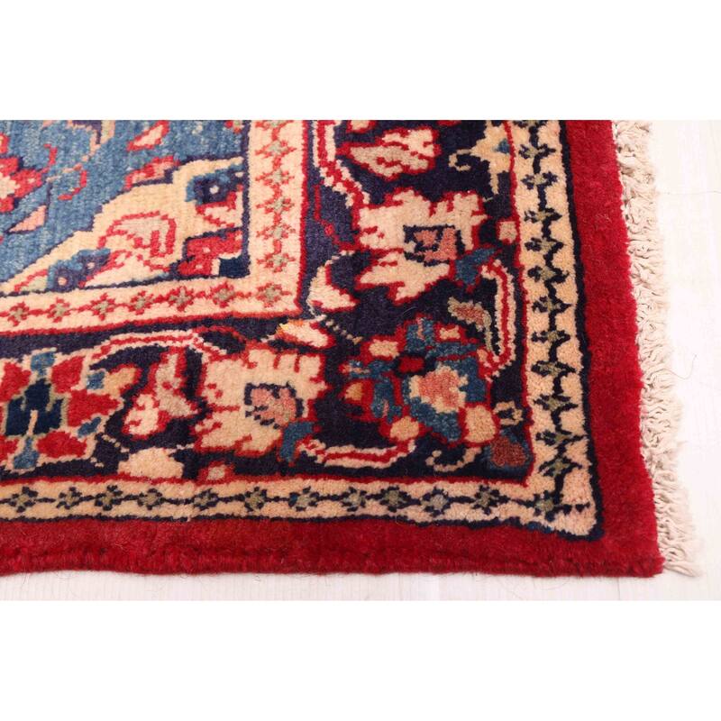 ECARPETGALLERY Hand-knotted Anadol Red Wool Rug - 3'7 x 11'10