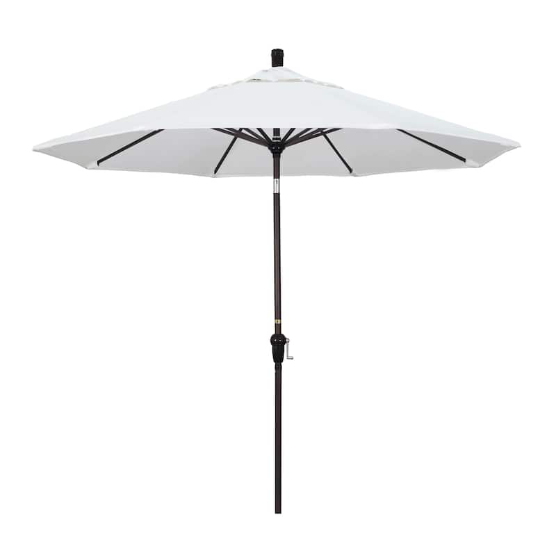North Bend 9-foot Sunbrella Crank Open Auto-tilt Bronze Patio Umbrella by Havenside Home - Natural