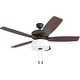 preview thumbnail 4 of 6, 52" Prominence Home Greybrook Bronze LED Farmhouse Ceiling Fan with Light, Pull Chain