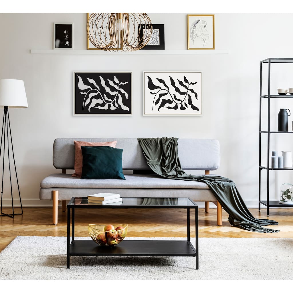 Kate and Laurel Sylvie Matisse Framed Canvas by Creative Bunch Studio