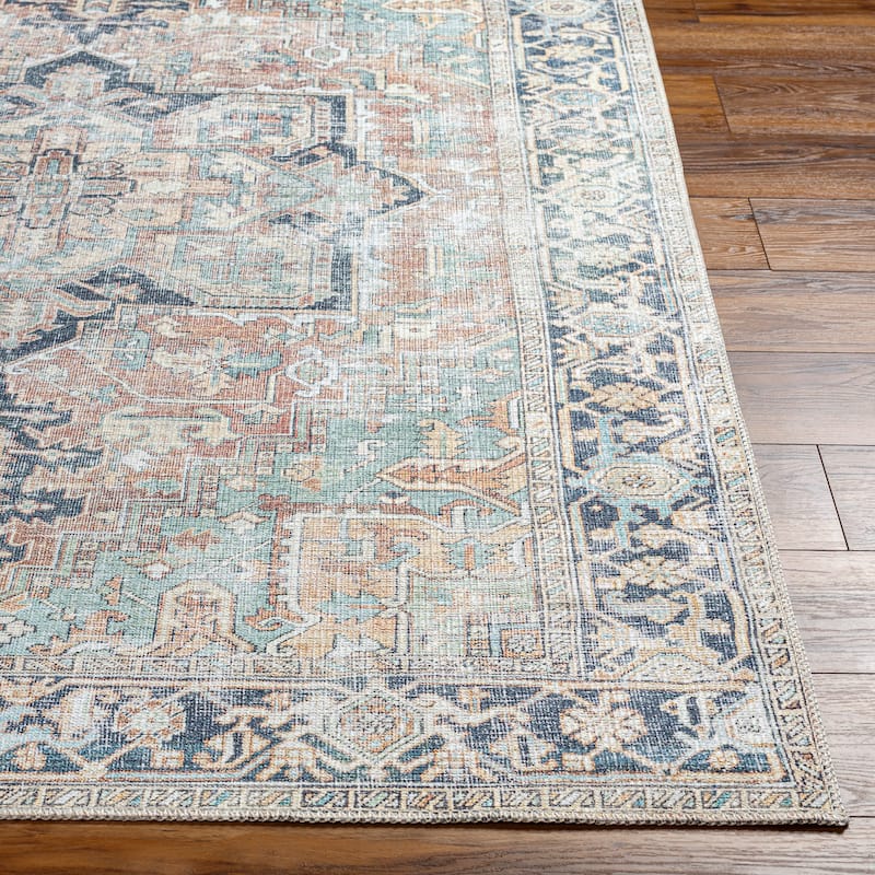 Livabliss Kemer Traditional Washable Area Rug