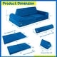 preview thumbnail 4 of 5, 8PCS Kids Play Sofa Set Modular Folding Foam Couch Toddler Playset