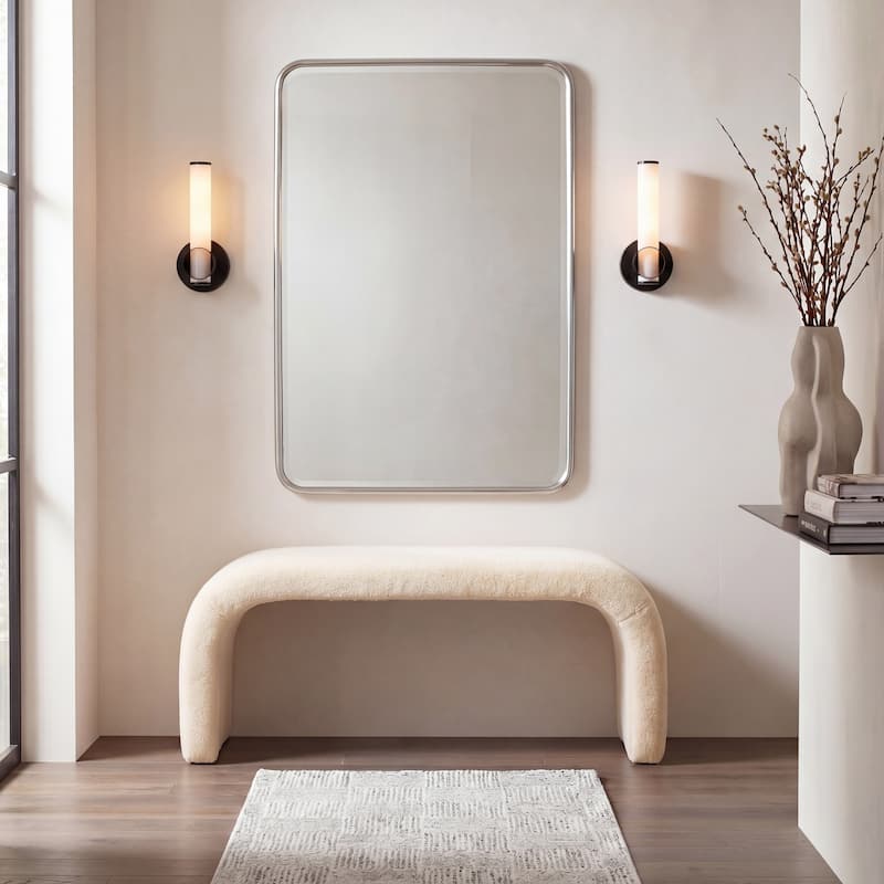 SAFAVIEH Margarett Modern Minimalist Glam Bench - 45" W x 18" D x 19" H - 45"W x 18"D x 19"H