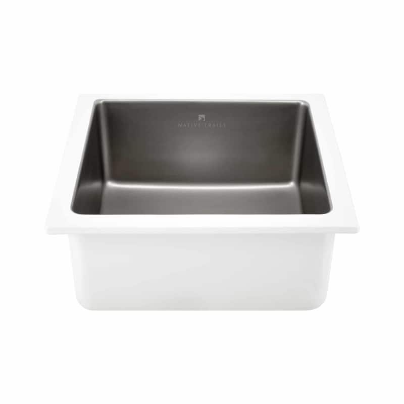 Reveler Fireclay Undermount Bar Sink - 15.75" x 15.75" x 7.5"