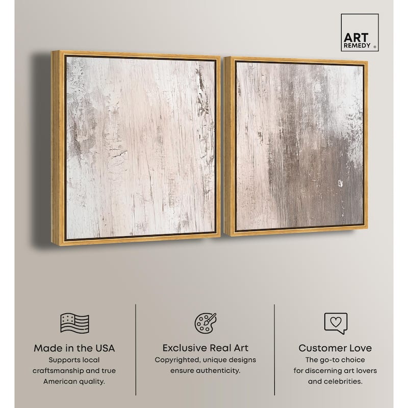 Striated Texture IV Canvas Set of 2 by Art Remedy