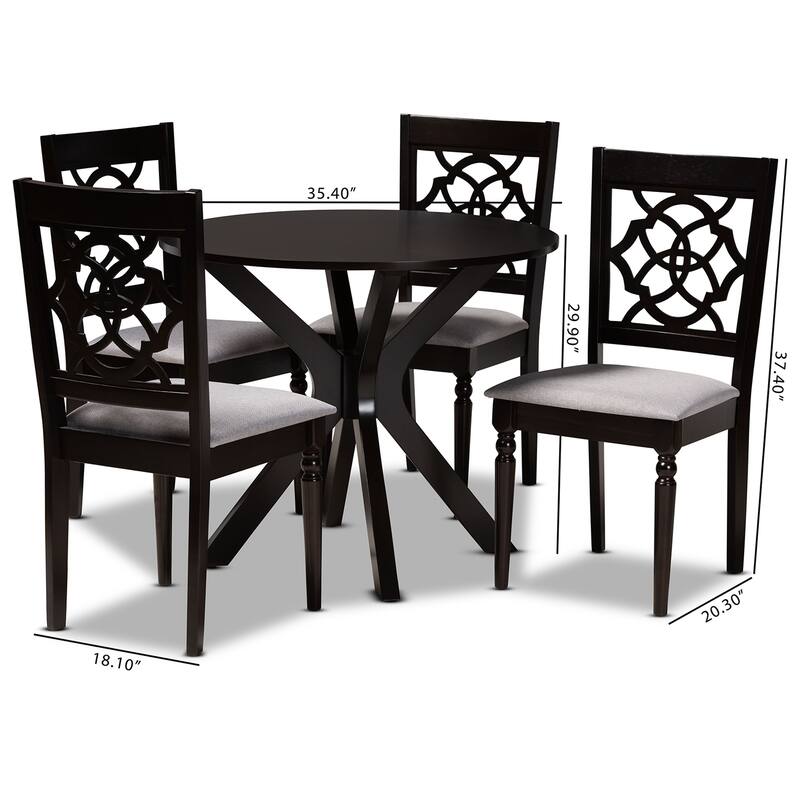 Sadie Modern and Contemporary 5-piece Dining Set